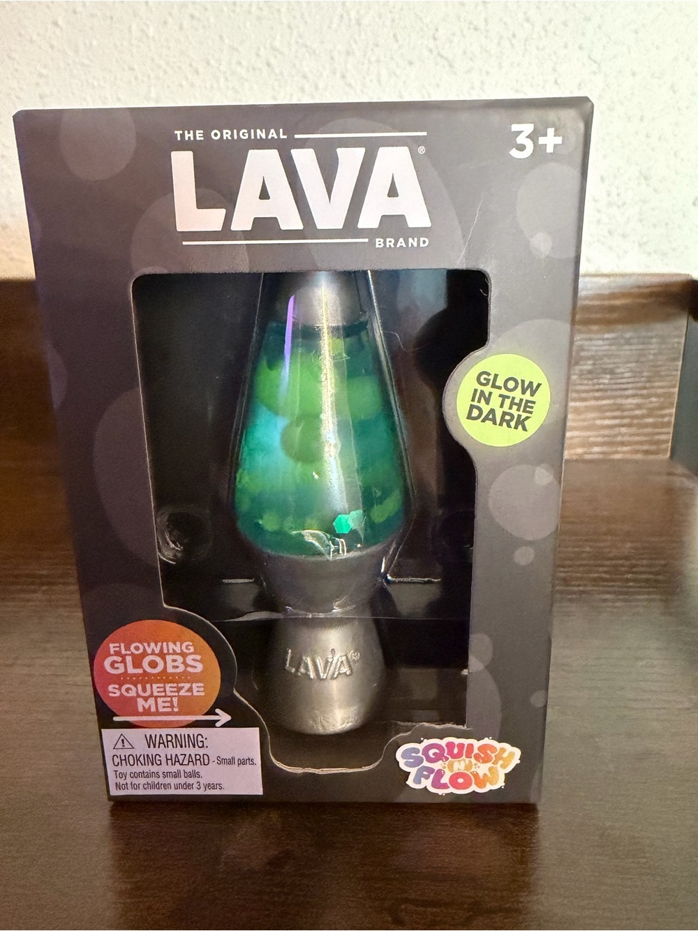 LAVA Glow-in-the-Dark Green Kids Lava Lamp Toy - LAVA Brand